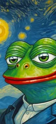 Pepe Frog in Van Gogh Art Style