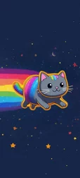 Nyan Cat Galaxy Stars