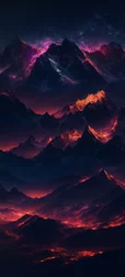 Sharp Peaks Midnight Screen Image