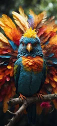 Colorful Tropical Bird Wallpaper