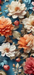 Flower Seamless Pattern Wallpaper