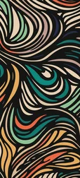 Abstract Bold Line Doodle Wallpaper