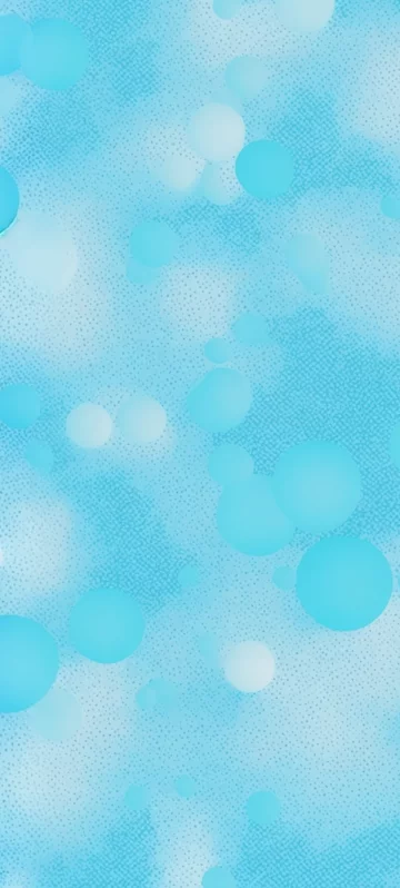 Blue Bubbles Pattern Wallpaper