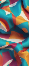 Vibrant Fabric Pattern Wallpaper