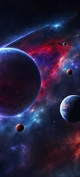 Outer Space Planets Background