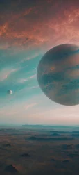 Azure Astral Planet Wallpaper