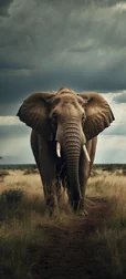 Stormy Savanna Elephant