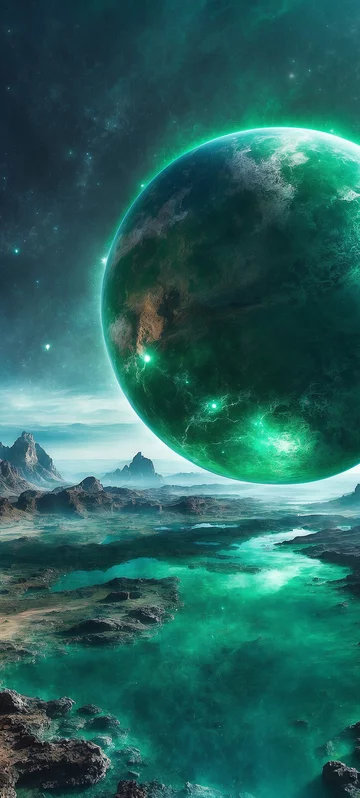 Transcendent Space Planet Background