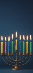 Hanukkah Candles Wallpaper