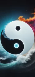 Yin and Yang Duality Wallpaper
