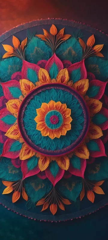 Kaleidoscopic Mandala Wallpaper