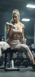 Girl Gym Workout Wallpaper
