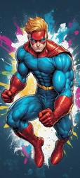 Superhero Retro Comics Wallpaper