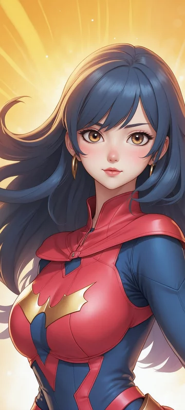 Stylish Superhero Anime Girl