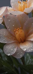Flower Blossoms with Morning Dew Image
