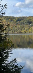 Early Autumn River Background 