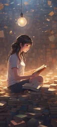 A Girl with Books Anime