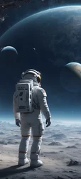 Astronaut in the Outer Space Image