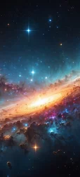 Bright Space Nebula Background