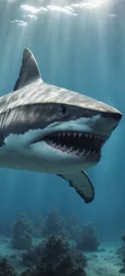 Scary Shark Depths Wallpaper