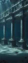 Mysterious Ocean Ruins Wallpaper