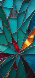 Vibrant Mosaic Glass Pattern