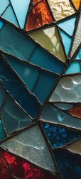 Stained Glass Shattered Pattern Wallpaper