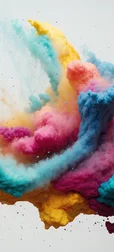 Color Powder Cascade Image