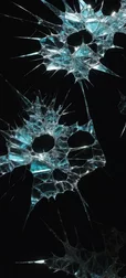 Black Shattered Glass Texture