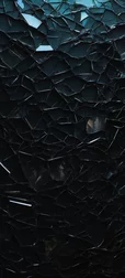 Cracked Glass Black Wallpaper