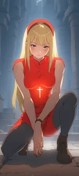 Spiritual Anime Woman Background