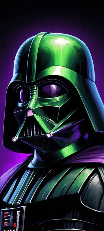 Green Darth Vader Helmet Wallpaper