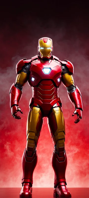 Iron Man Red Room Wallpaper