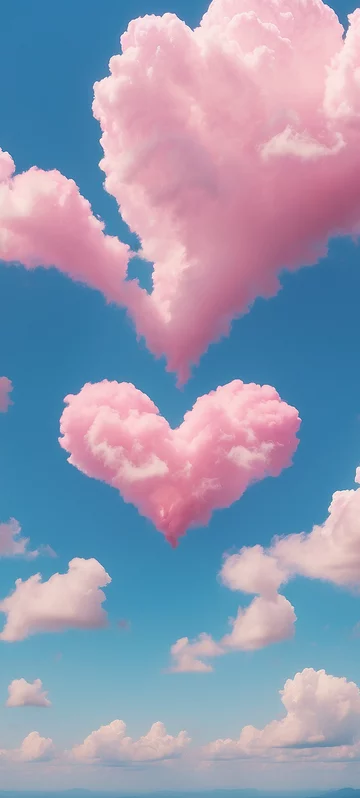 Heart Cloud Love Wallpaper