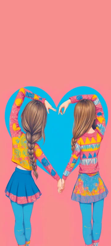 Heart-Shaped Friendship Background