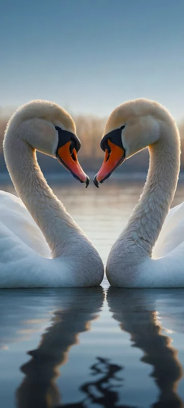 Swan Love Wallpaper