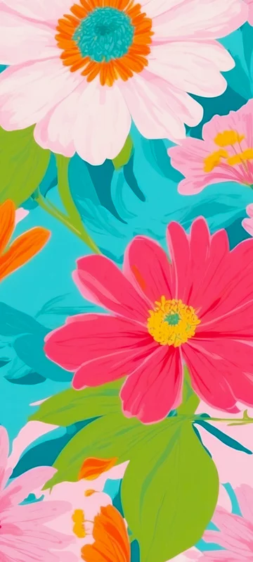 Retro Floral Pattern Background