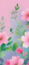 Colorful Preppy Flower Background