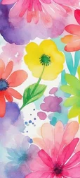 Colorful Flower Abstract Background