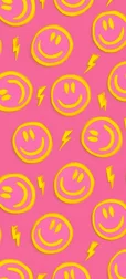 Pink Lightning Bolt Pattern