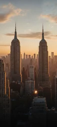 NYC Sunrise Skyline Wallpaper