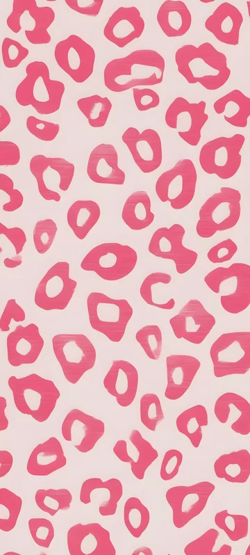 Pink Leopard Pattern Wallpaper