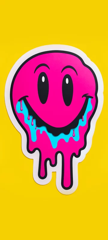 Gooey Smiling Face Wallpaper