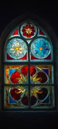 Floral Gothic Window Background