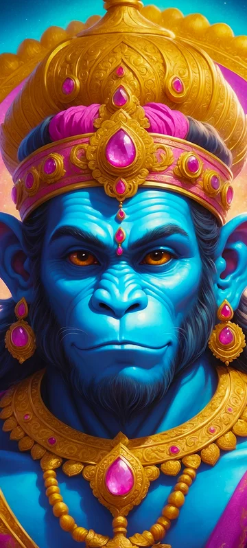 Hanuman Divine Aura Wallpaper