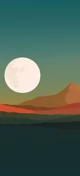 Abstract Mountain Space Wallpaper