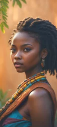 African Woman Lu Ji Wallpaper