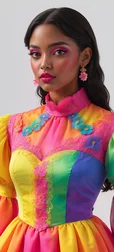 Vibrant Dressed Woman in Pink