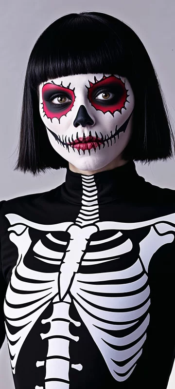 Gothic Skeleton Woman Screen Image