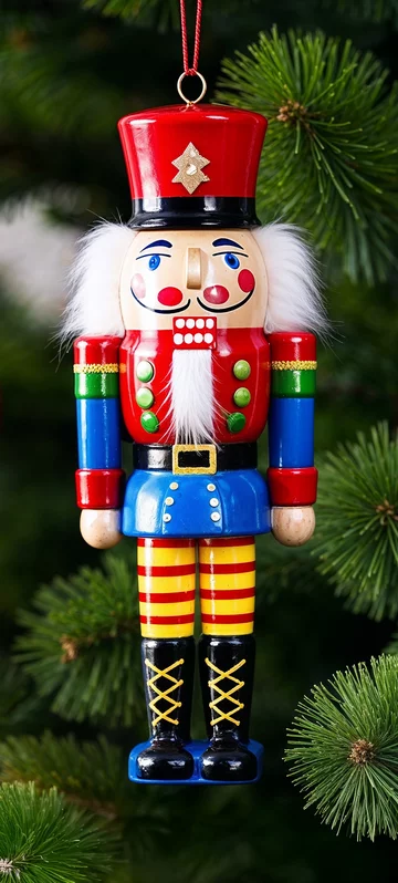 Festive Nutcracker Decoration Image